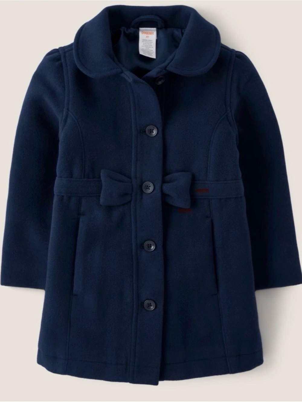 Gymboree Girls Navy Bow Dress Coat Size 7 NWOT